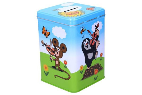 Plechová maxi pokladnička s motivem Krtka 15 cm