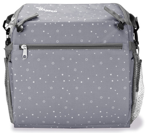 Booster Anywhere BAG-GO 2v1 (podsedák+taška na kočárek) humus grey Asalvo