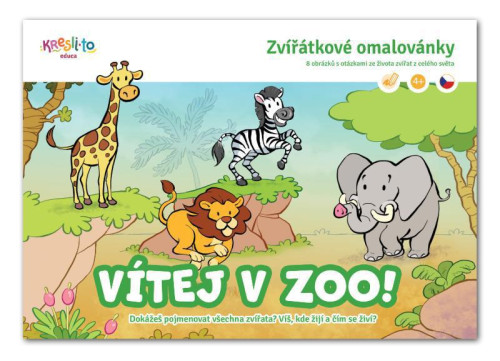 Omalovánky plné zvířat z celého světa