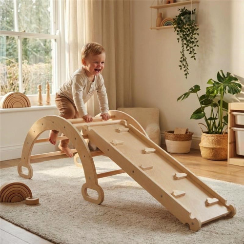 Dřevěná Montessori / Pikler lezecká sestava Baby Mix