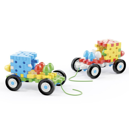 Quercetti Jumbo Peggy Vehicles – stavebnice pro nejmenší