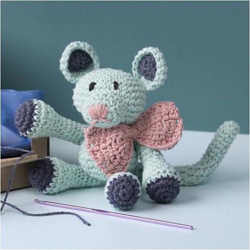 Sada na háčkování myška Amigurumi