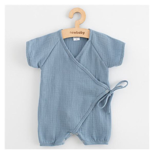 Kojenecký letní mušelínový overal New Baby blue