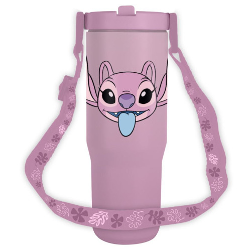 Lilo a Stitch cestovní hrnek s popruhem 880 ml