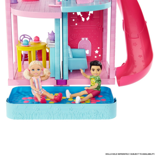 Chelsea dům se skluzavkou Barbie
