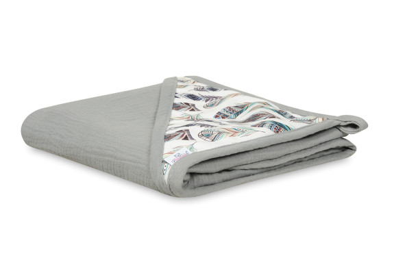 Mušelínová osuška s kapucí Design 85 x 85 cm Babymatex