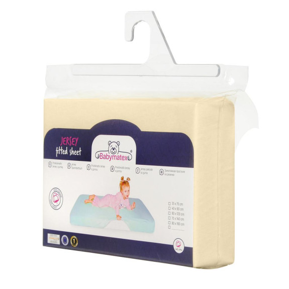 Prostěradlo Jersey s gumou 60 x 120 cm BabyMatex