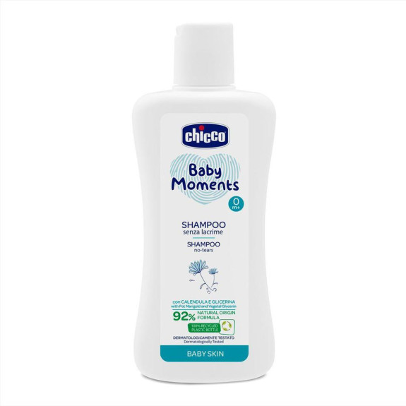 Šampon na vlasy Baby Moments 92 % přírodních složek 200 ml Chicco