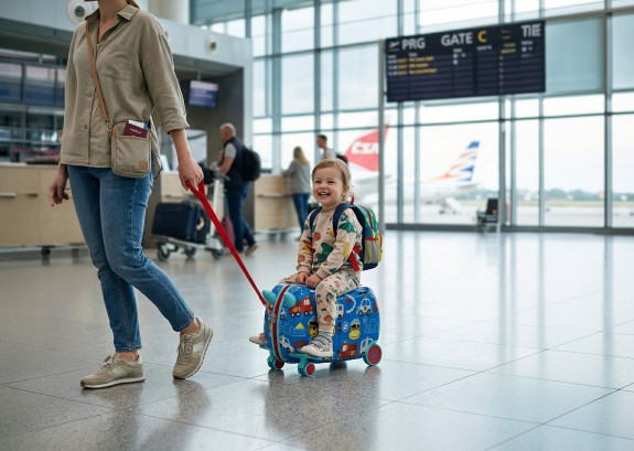 Dětský kufřík na kolečkách Pack & Ride Zopa