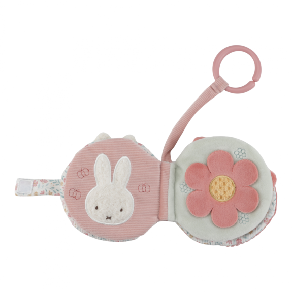 Závěsná textilní knížka králíček Miffy Lucky Blossom Little Dutch