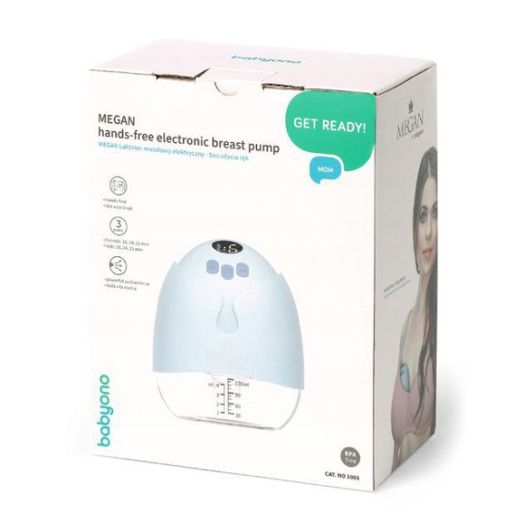 Odsávačka mléka elektronická hands-free Megan Babyono