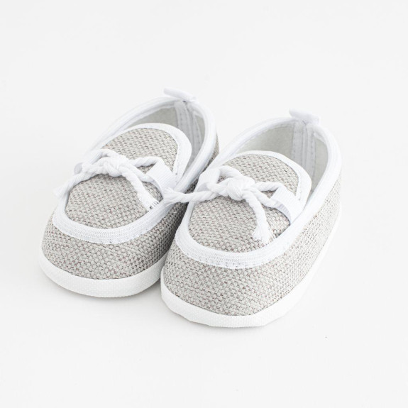 Kojenecké mokasíny/capáčky New Baby šedá