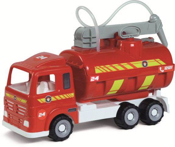 Hasičký vůz s funkční stříkačkou a pogumovanými koly - délka 52 cm Androni Heavy Trucks