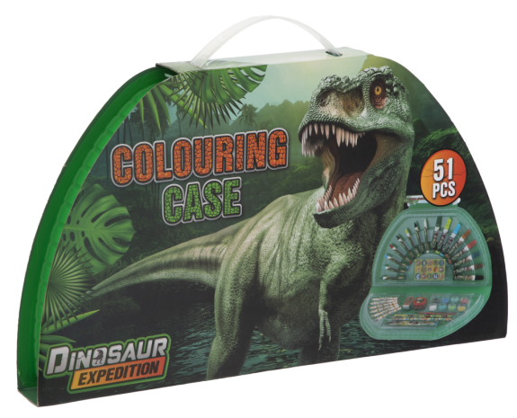 Malovací kufřík půlkruhový Dino Craft Creative