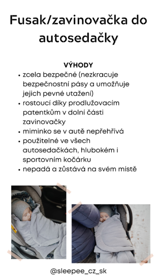 Fusak/zavinovačka/deka do autosedačky Bohemian Sand Sleepee