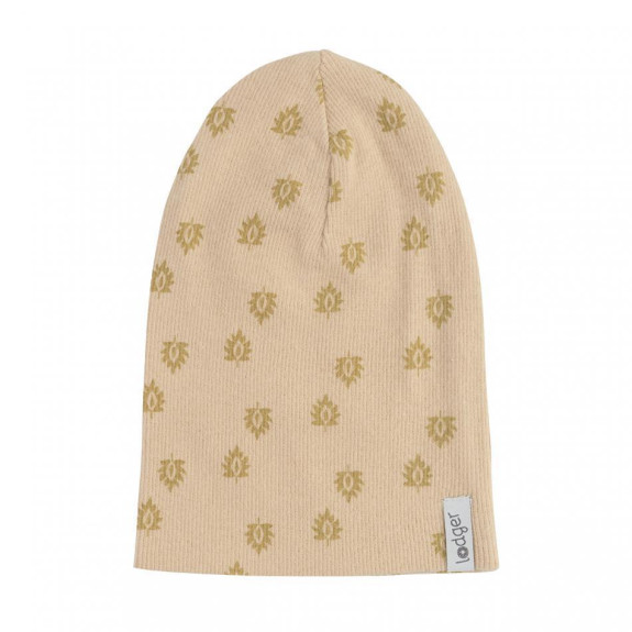 Čepička Beanie Print Rib LODGER - Linen