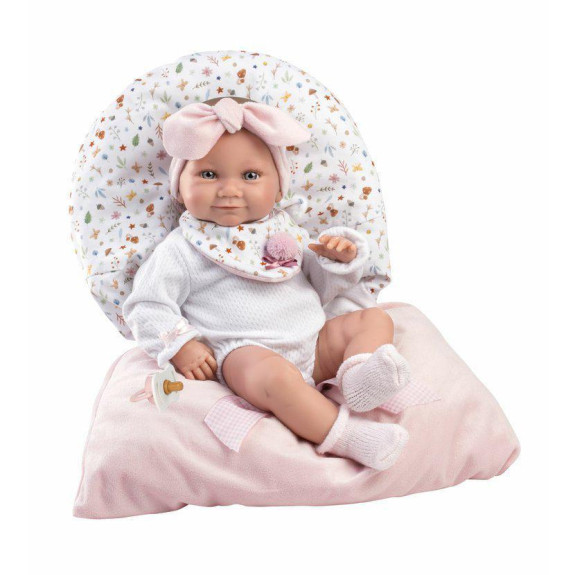 New Born holčička 73901 Llorens - Realistická panenka s celovinylovým tělem 40 cm
