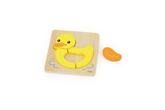 Dřevěné puzzle pro nejmenší - Kačenka
