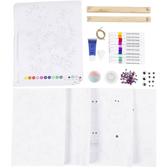 Kreativní sada Craft Kit Colouring Butterfly & Robot Creativ Company