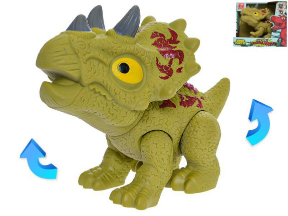 Dinosaurus Triceratops 17 cm pohyblivé části