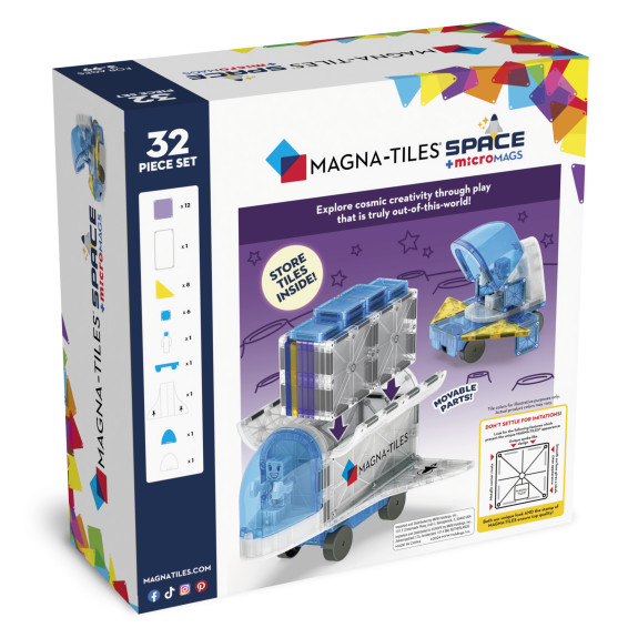Magnetická stavebnice Space 32 dílů