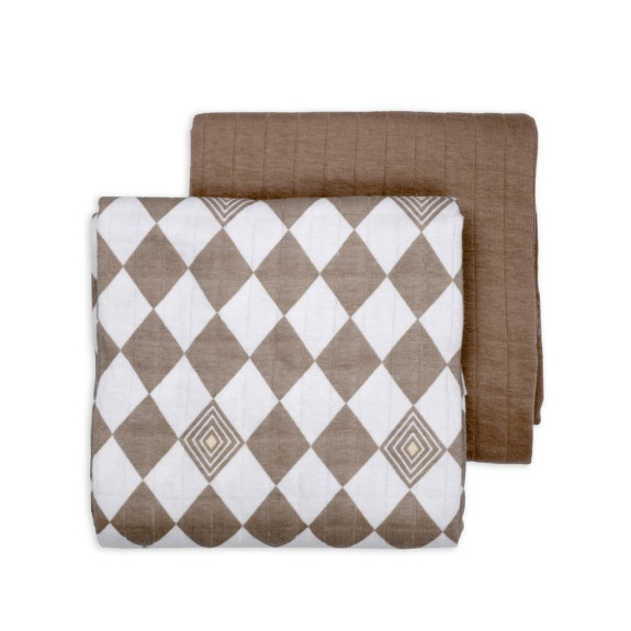 Swaddler Solid Matcha 2balení 110 x 110 cm Lodger