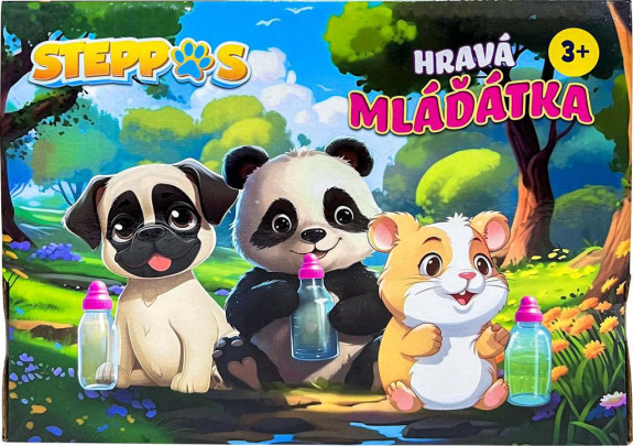 Interaktivní štěňátko s lahvičkou Steppos