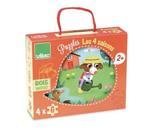 Vilac Dřevěné puzzle 4 období