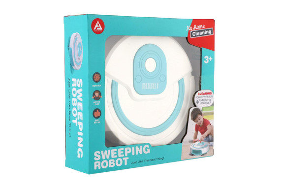 Robotický vysavač plast 17 cm na baterie se zvukem