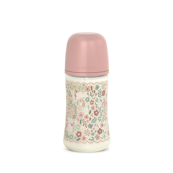 Kojenecká láhev Wonderland New 270 ml Fyziol průtok M Suavinex
