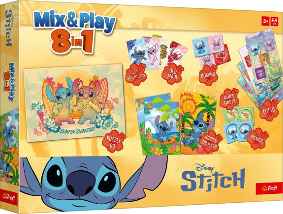 Mix & Play 8v1 Stitch společenská hra Trefl
