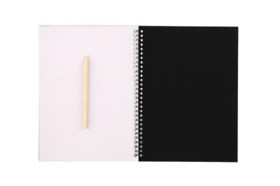 Škrabací/Vyškrabovací notes duhový 10 listů