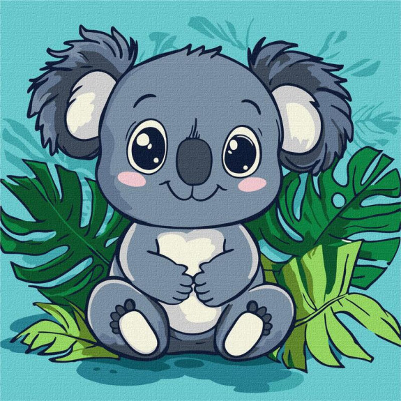 Malování podle čísel dětské - Koala 30 x 30 cm