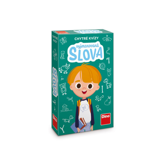 Chytré kvízy Vyjmenovaná slova naučná společenská hra Dino