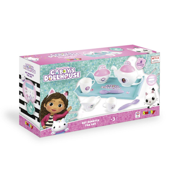 Čajový set s tácem Gabby´s Dollhouse