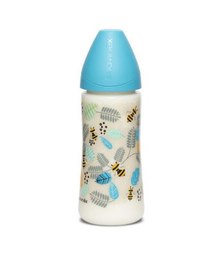 Kojenecká láhev kulatá silikonová savička Suavinex 360 ml