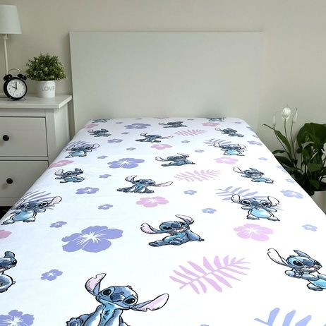 Prostěradlo Lilo and Stitch 90 x 200 + 25 cm Jerry Fabrics