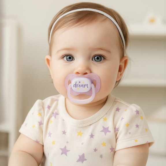 Dudlík svítící silikonový symetrický Nightglow Canpol babies 6 - 18 m 2 ks