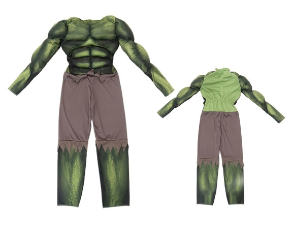 Dětský kostým Svalnatý Hulk s maskou Vel. 110-122/M