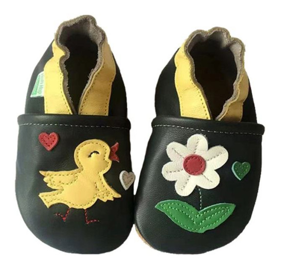 Kožené capáčky Barefoot Vel. L (12-18 měs.) Hopi Hop