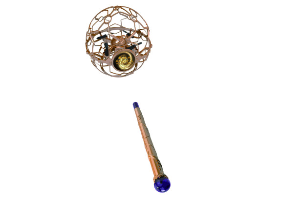 Létající koule s magickou hůlkou RC na dálkové ovládání 13 cm