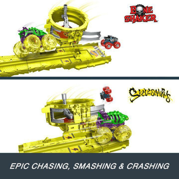 Hot Wheels Monster trucks power smashers dráha masivní destrukce
