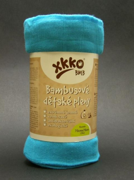 Bambusové pleny KIKKO 70 x70 cm 3 ks různé barvy