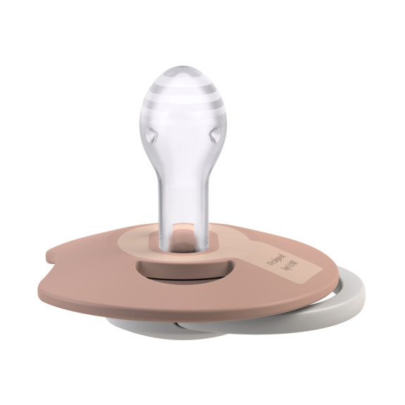 Dudlík svítící silikonový dynamický Prime 18 m+ 2 ks Ivory/Blush Lovi