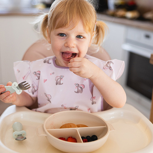 Příbor dětský se zábranou 12 m+ BabyOno