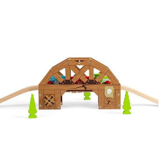 Dřevěný padající most Bigjigs Rail