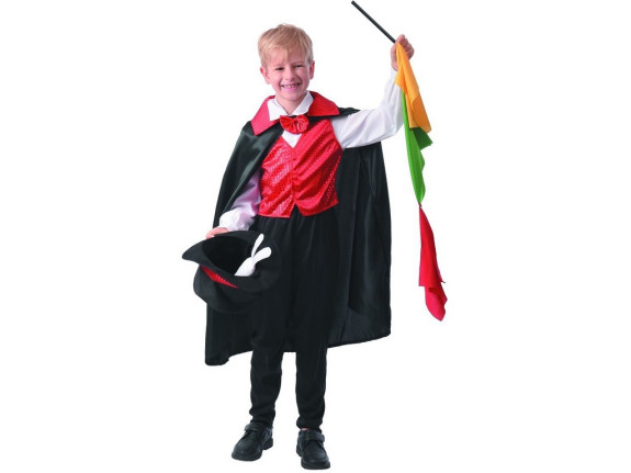 Šaty na karneval kouzelník, 110 - 120 cm