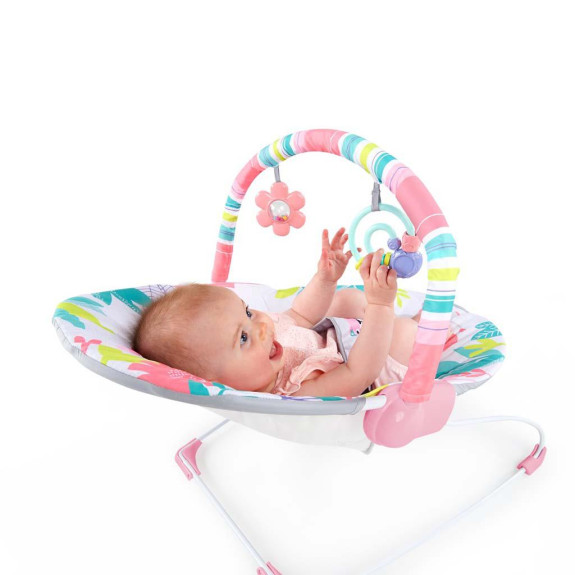 BRIGHT STARTS Lehátko vibrující Flamingo Vibes ™ 0m +, do 9kg