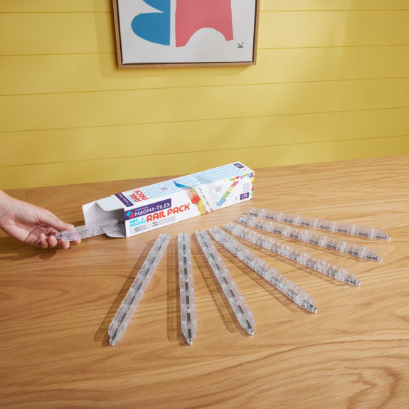 Magnetická stavebnice Rail Racers Rail Pack 8 dílů Magna-Tiles
