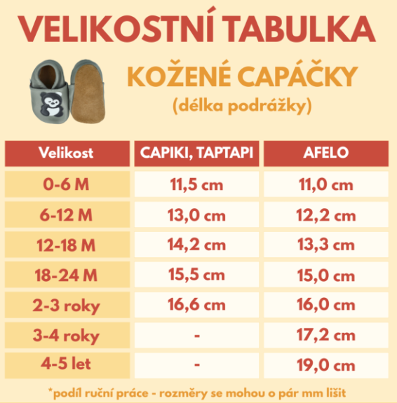 Kožené capáčky 12-18 m (21) 14,2 cm Capiki